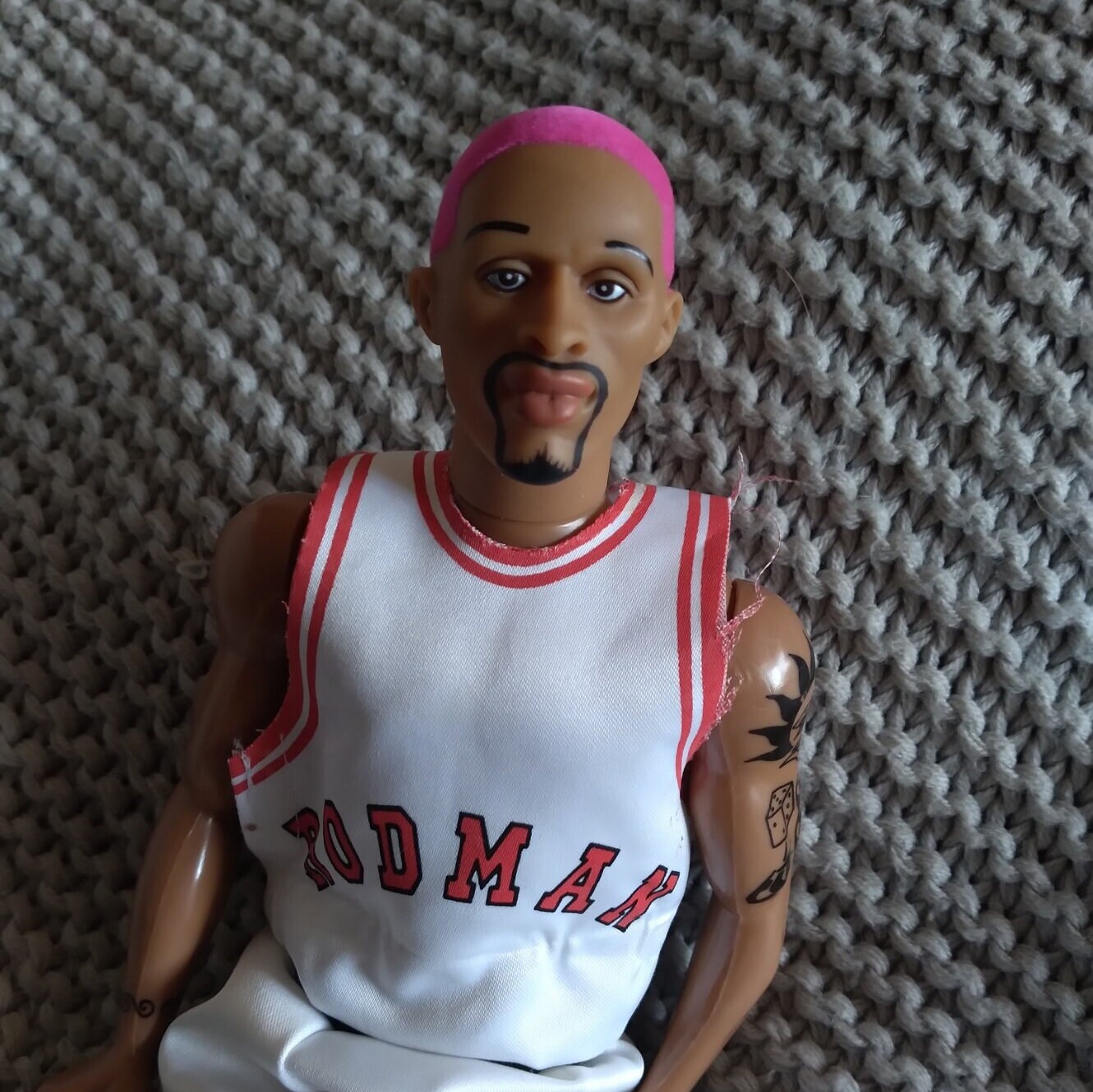 Custom 1:6 NBA Chicago Bulls Dennis Rodman Action Figure With 