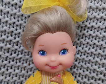 Vintage Cherry Merry Muffin Doll - Banancy Yellow Outfit - 1988 Mattel