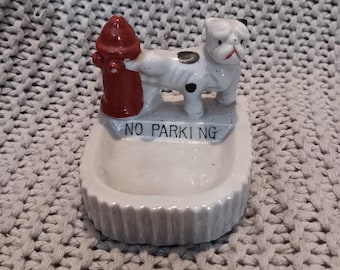 Antique Small Bulldog Ashtray- Aged- Marked Underneath - Etsy