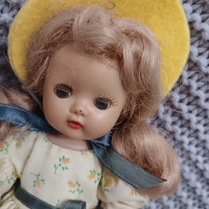 Vintage Mid-Century Muffie - Nancy Ann Storybook 8&quot; toddler doll in Little Miss Muffet costume
