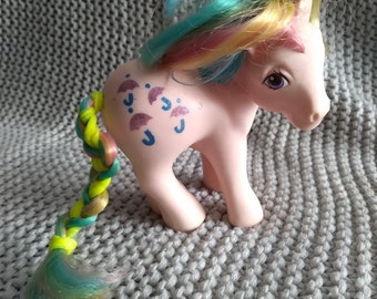 Vintage MLP Parasol Pony: Rainbow Hair, Mail-In Exclusive, 1983 Hasbro