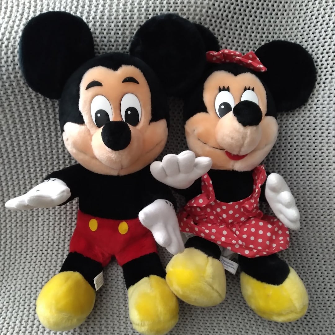 Pair of Stuffed Disneyland Favorites - Mickey and Minnie