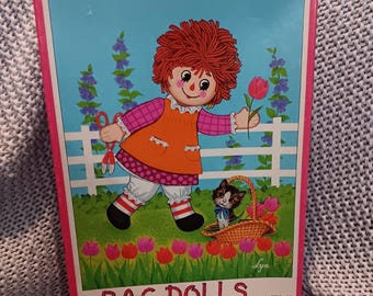 Puzzle vintage degli anni '70 di Raggedy Ann, illustrazioni di Lyn DeLano - COMPLETO