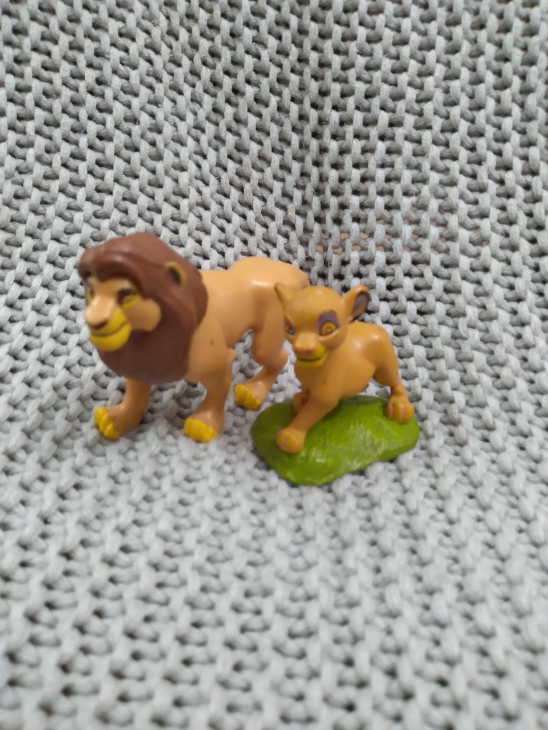 Pair of Disney's Lion King Figurines - Adult Simba and Baby Simba ...
