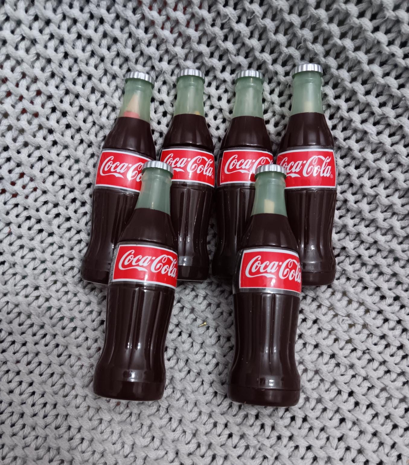 ヴィンテージ コカコーラボトル アート用品セット - 鉛筆、色鉛筆