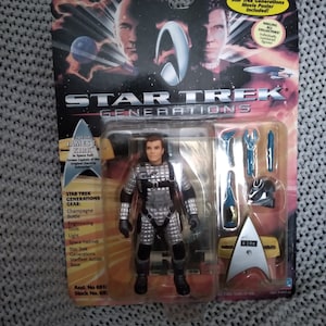 NRFB Star Trek Generations Movie action figure Captain James T. Kirk in Space Suit c. 1994 Playmates