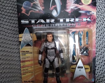 NRFB Star Trek Generations Movie action figure Captain James T. Kirk in Space Suit c. 1994 Playmates