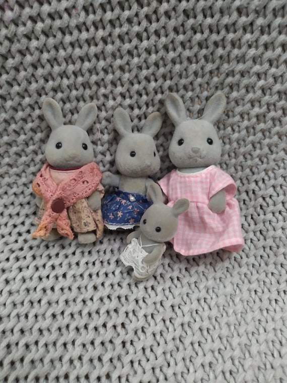 Sylvanian Families La famille Lapin Gris