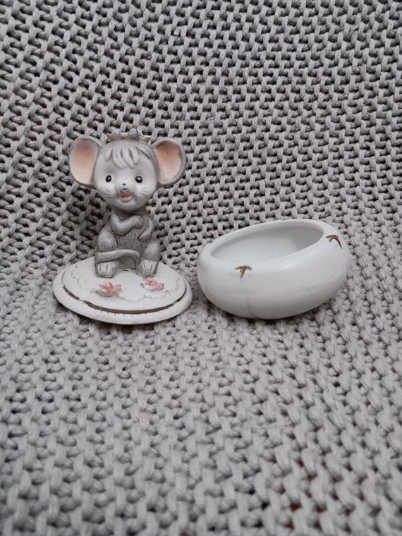 Cutesy Vintage Napcoware Porcelain Bisque Springt… - image 6