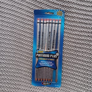 Vintage Rose Art Platinum Plus Holographic Pencils - Y2K School Supply