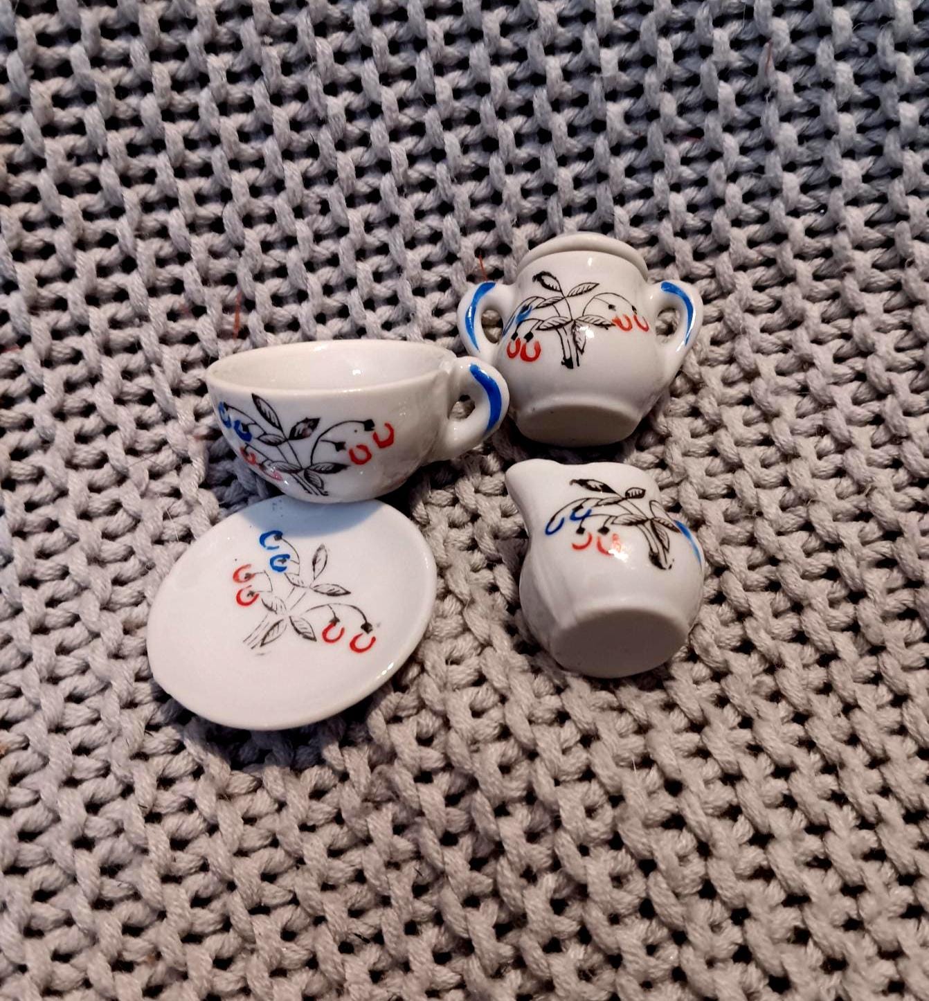 Miniature tea set - Etsy 日本