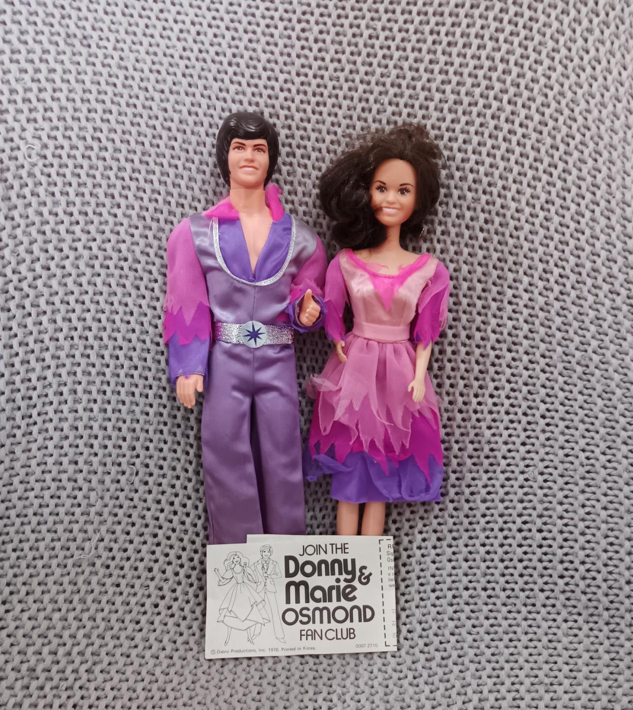 Vintage Donny and Marie Osmond Barbie Dolls in Their Original