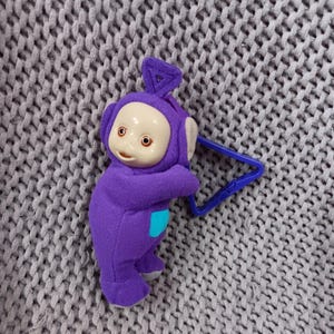 お値下げ❤︎テレタビーズ 紫色 ぬいぐるみ ネットポケット付き