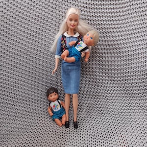 VGC Teacher Barbie in her original outfit with 2 toddler students