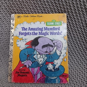 Sesame Street - The Amazing Mumford Forgets the Magic Words c. 1980 Little Golden Book