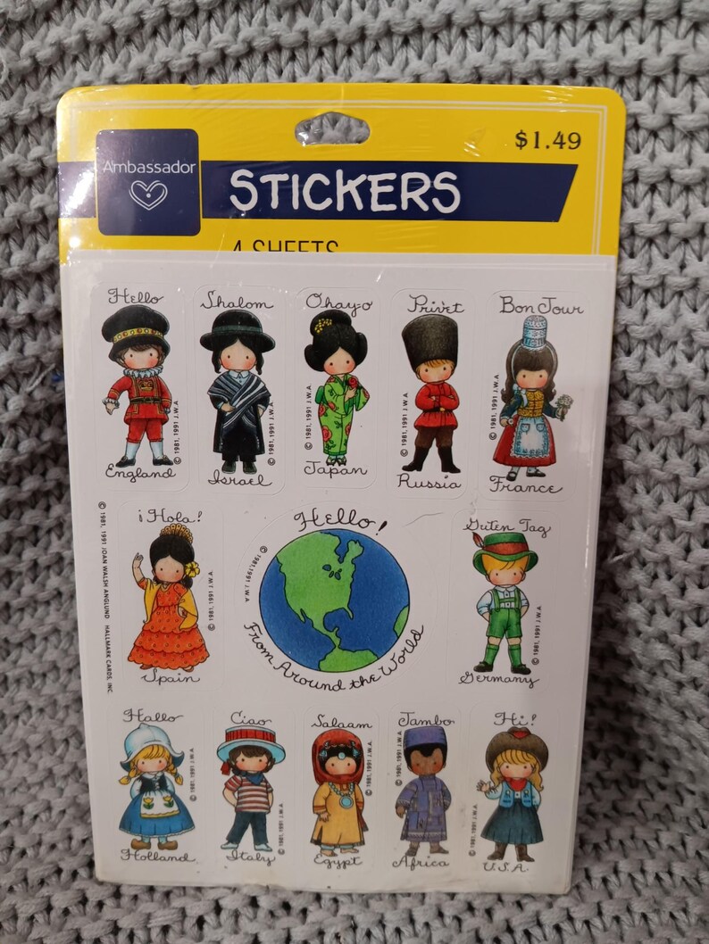 Your Choice: NRFP Vintage 1980's Ambassador Sticker Packets, Antique ...