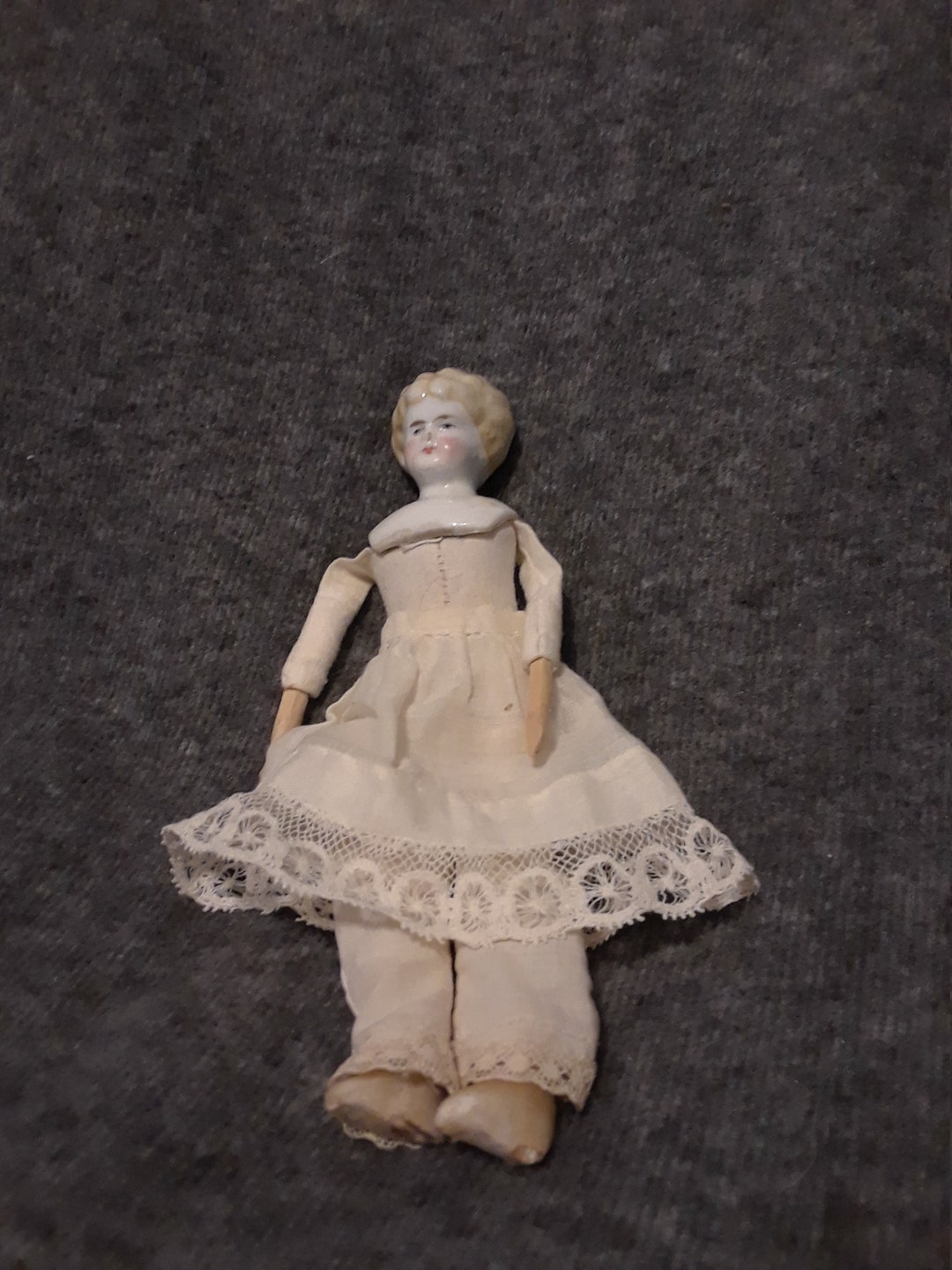 * vintage doll's head ୨୧ ブロンスの髪チャイナヘッドさん vintage doll's head ୨୧ ブロンスの髪チャイナヘッドさん vintage