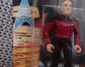 NRFB Star Trek Generations Movie Action Figure Captain Jean Luc