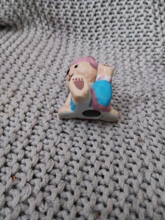 Unique Boxed Porcelain Aerobic Bear Ring Holder from the 1980's View 5