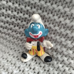 Vintage Schleich Smurfs Circus Clown figurine c. 1978 Peyo