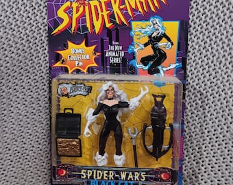 Vintage Black Cat Action Figure: Spider Wars Toy Biz (1996) NRFP