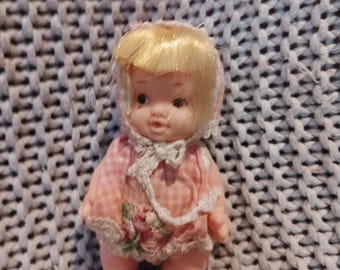 Vintage Uneeda Baby Pee Wee Doll in her Original Outfit