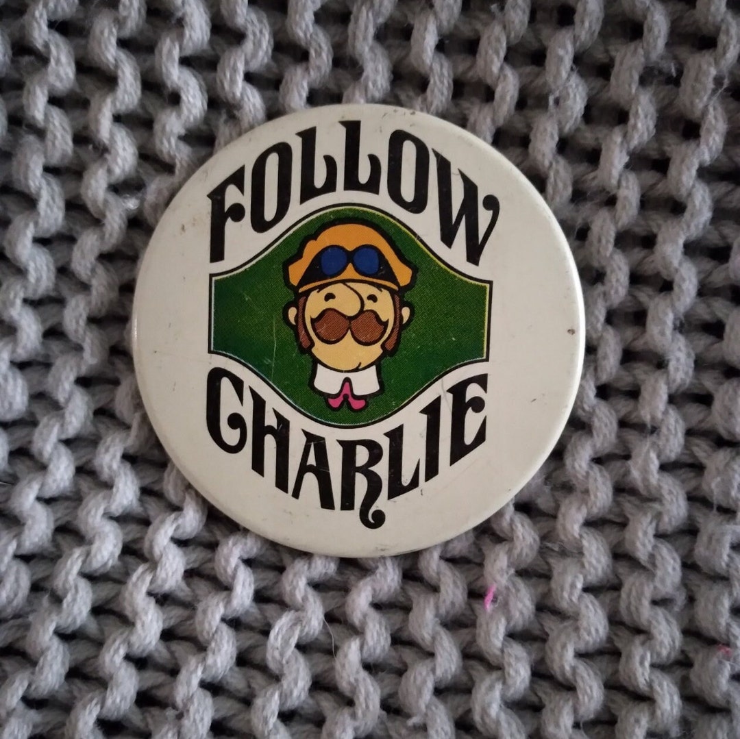 Follow Charlie Car Wash Advertising Button From Johnstown Etsy