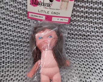 NRFB Vintage Mangelsen's 5" Little Cindy doll for crafting/doll clothes making/DIY projects