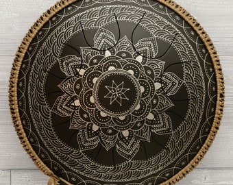 Freezbee Drum with FREE Rope decoration. Handpan, Pan drum, Steel Tongue Drum
