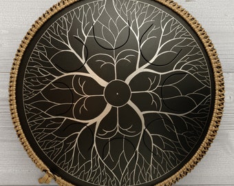 Freezbee Drum. Handpan, Pan drum, Steel Tongue Drum