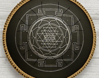 Freezbee Black Diamond with FREE Rope decoration. Handpan, Pantam, Steel Tongue Drum