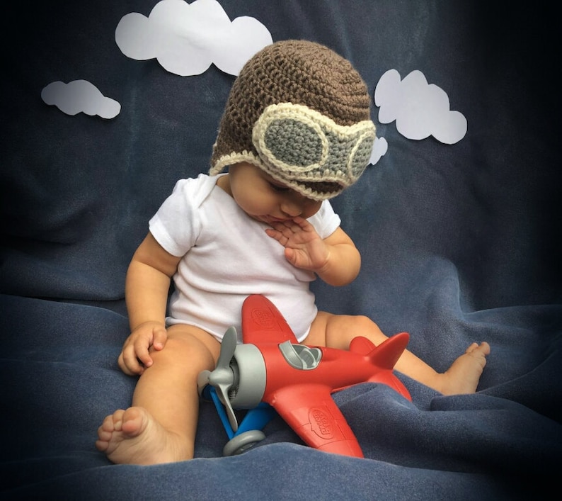 Baby Aviator Hat Adult Toddler Aviator Hat Baby Photo Prop Etsy