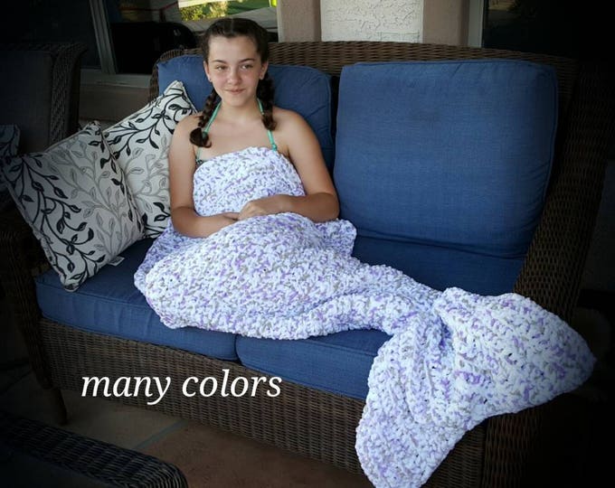 mermaid tail blanket, child adult mermaid tail blanket, pink mermaid blanket, purple mermaid blanket, blue mermaid blanket, mermaid blanket