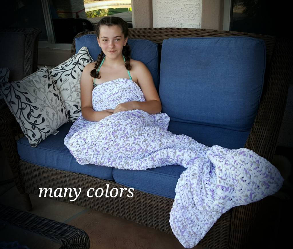 Blue mermaid blanket sale
