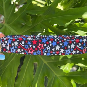 Patriotic Dog Collar - 4th of July Dog Collar - Star Dog Collar