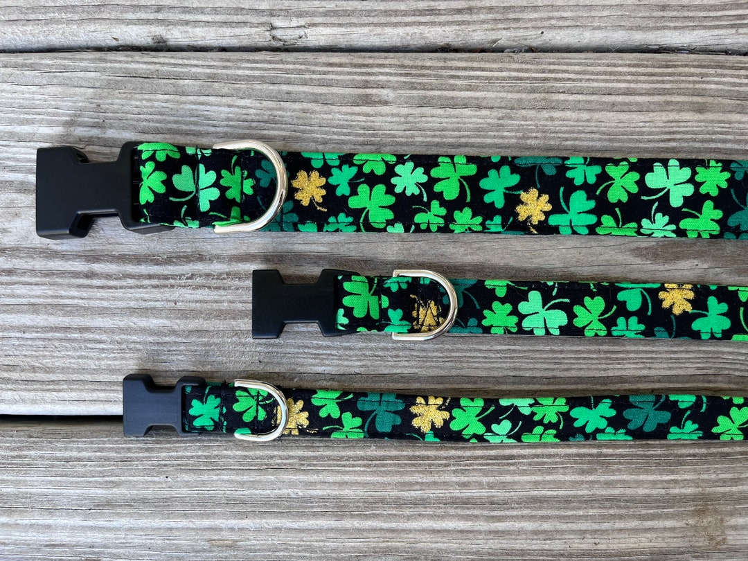 Shamrock Dog Collar Clover Dog Collar Irish Dog Collar St. Patty's Day