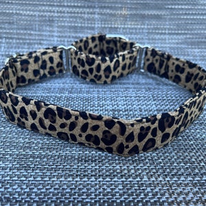 Leopard Print Martingale - Martingale Dog Collar - Personalized Dog Collar - Training Collar - Cheetah Print Martingale