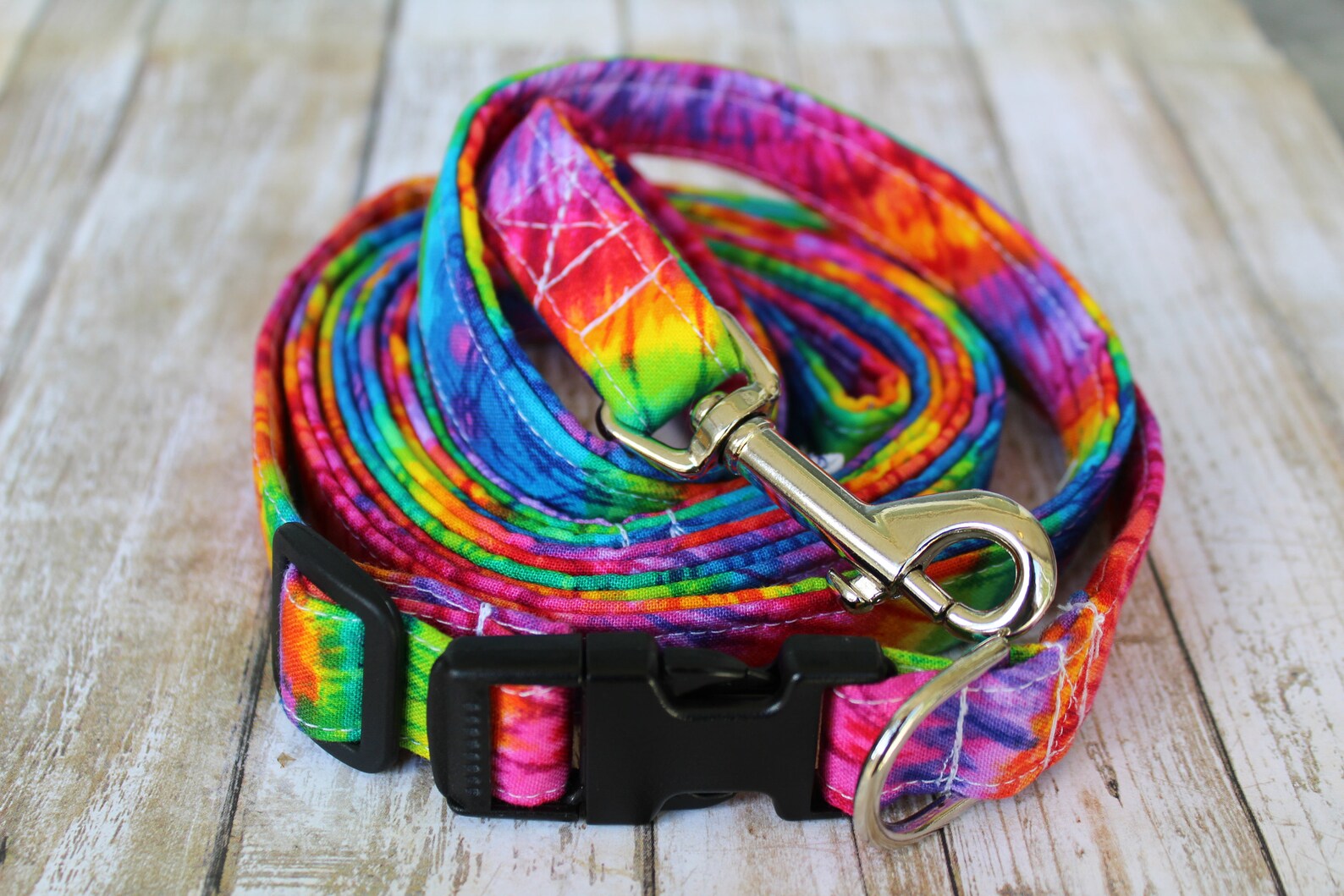 Tie Dye Dog Collar Tie Dye Dog Leash Tie Dye Dog Harness Etsy