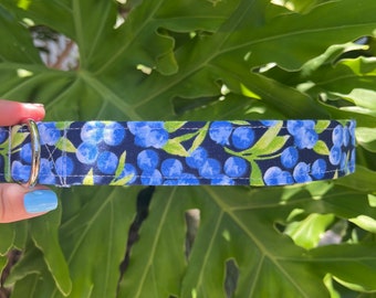 Blueberry Dog Collar - Food Dog Collar - Personalized Dog Collar - Fruit Dog Collar - Unisex Dog Collar