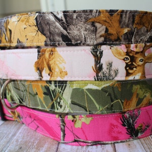 Camo Dog Collar - Camouflage Dog Collar - Pink Camo Dog Collar - Camo Dog Leash - Hunting Dog Collar - Hunting Dog Harness image 1
