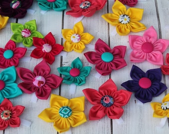 Pet Flower Accessories Dog Bows  Dog Collar Flowers  Interchangeable Pet Flowers Girl Dog Accessories New Puppy Gift