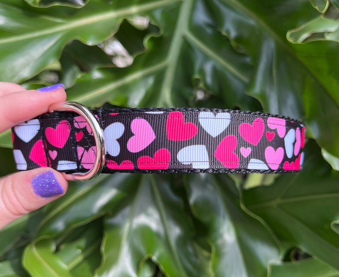 Valentine Dog Collar Heart Dog Collar Personalized Dog Collar Valentine