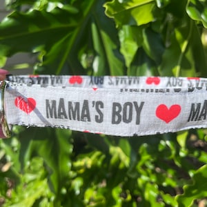 Mama’s Boy Dog Collar - Dog Mom Gift - Boy Dog Collar - Dog Lover Gift - Mother’s Day Gift