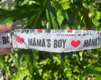 Mama’s Boy Dog Collar - Dog Mom Gift - Boy Dog Collar - Dog Lover Gift - Mother’s Day Gift
