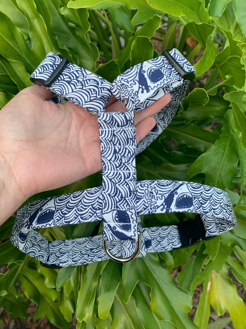 Shark Dog Harness Personalized Dog Harness Unisex Dog Etsy