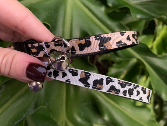 Leopard Print Cat Collar - Jaguar Print Cat Collar - Animal Print Cat Collar - Cheetah Print Cat Collar - Kitten Collar