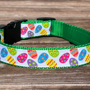 Easter Egg Dog Collar - Easter Dog Collar - Personalized Dog Collar - Bunny Dog Harness - Spring Dog Collar - Easter Dog Leash
