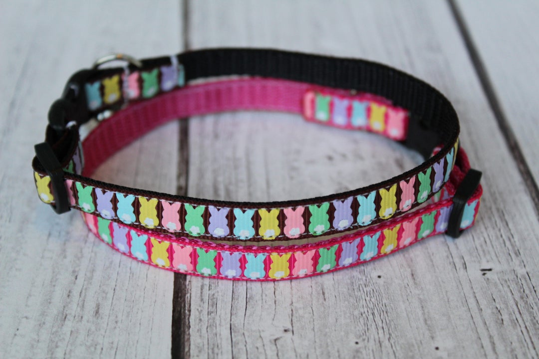 Easter Cat Collar XS Easter Dog Collar Bunny XS Dog Collar Kitten