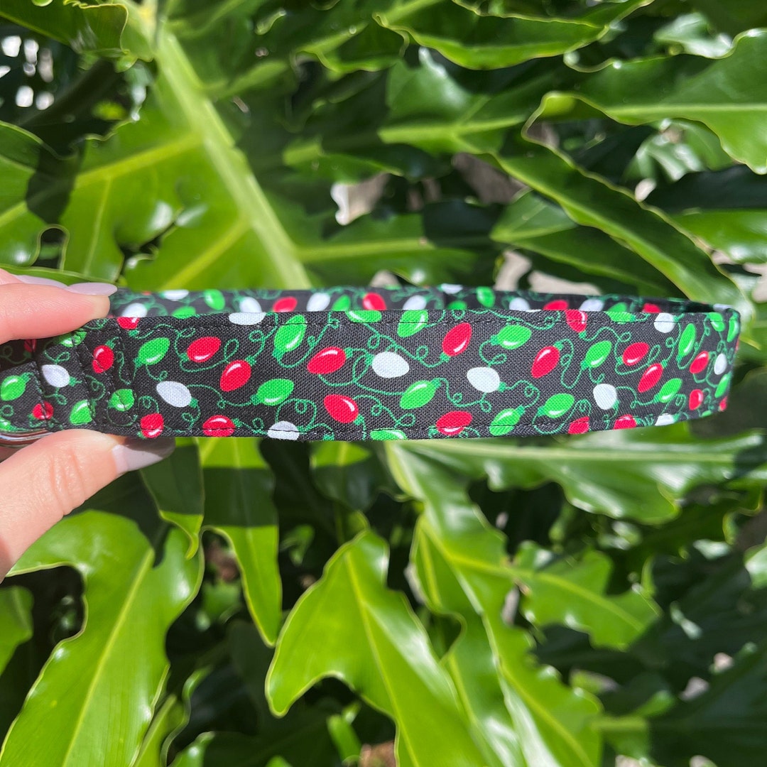 Christmas Lights Dog Collar Holiday Dog Collar Etsy
