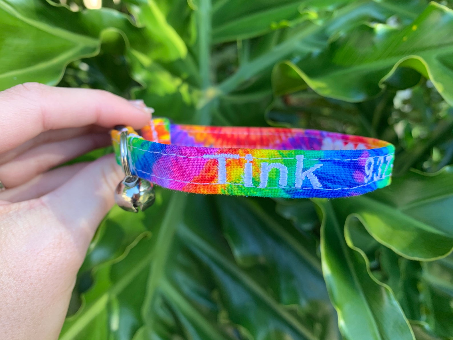 Tie Dye Cat Collar 70s Cat Collar Tie Dye XS Dog Collar Etsy